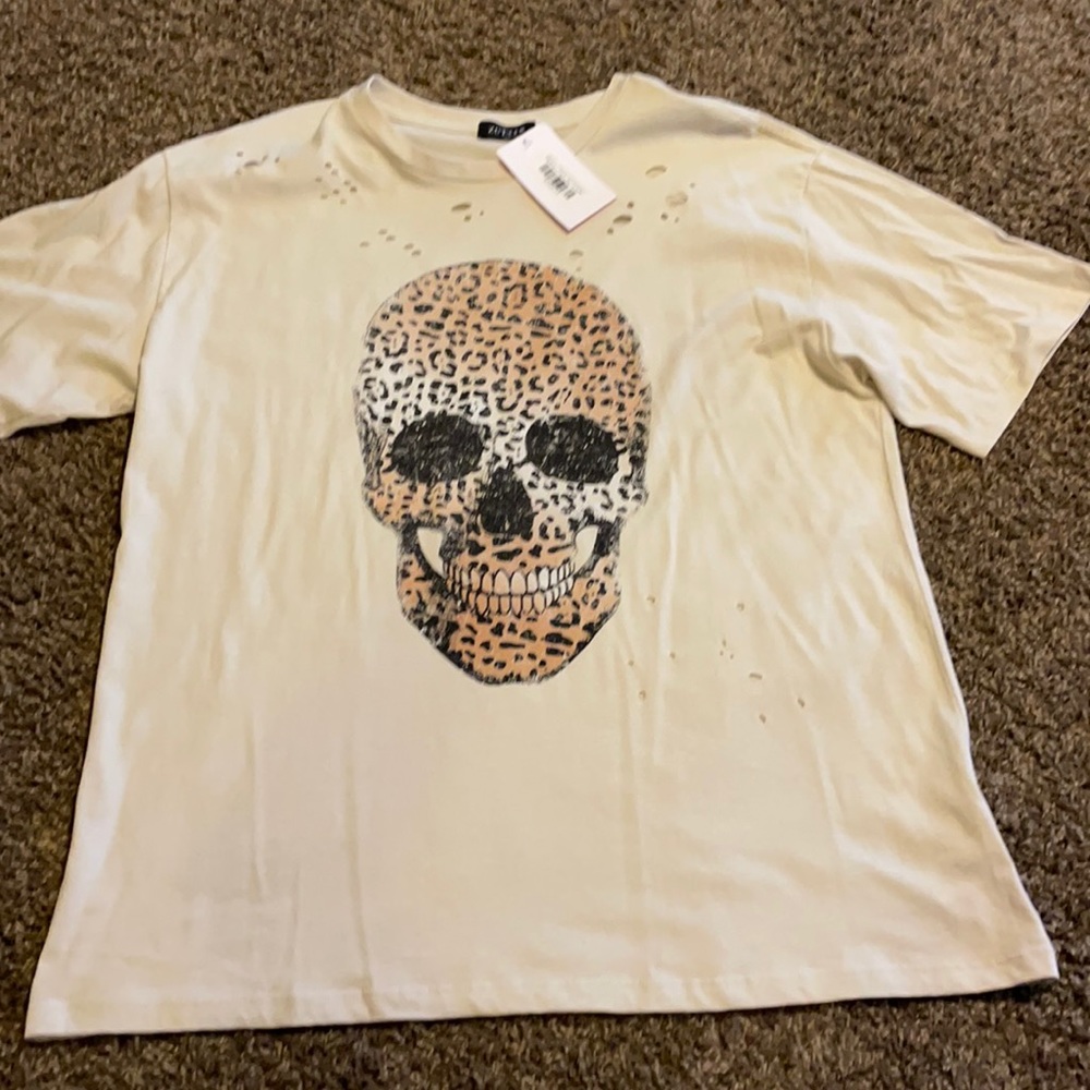 Cute t shirt printer skeleton leopard